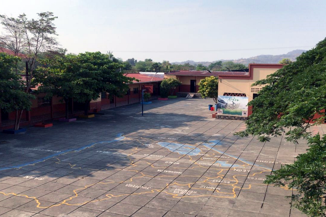 Aulas vacías y un patio silencioso en el Colegio San Antonio de Ciudad Darío